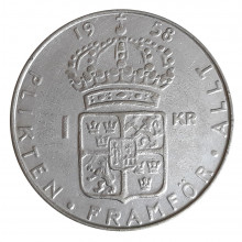 1 Coroa 1958 MBC/SOB Suécia Europa