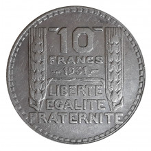 10 Francos 1931 MBC França Europa