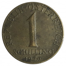 KM#2886 1 Schilling 1976 MBC Áustria Europa
