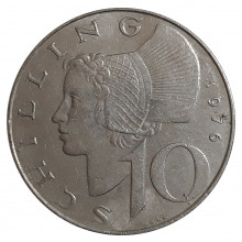 KM#2918 10 Schilling 1976 SOB Áustria Europa