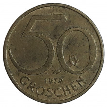 KM#2885 50 Groschen 1979 MBC Áustria Europa