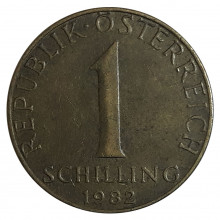KM#2886 1 Schilling 1982 MBC Áustria Europa