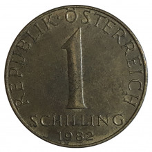 KM#2886 1 Schilling 1982 MBC Áustria Europa