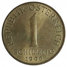 KM#2886 1 Schilling 1996 SOB+ Áustria Europa