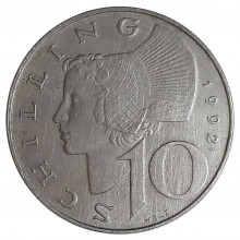 KM#2918 10 Schilling 1992 MBC+ Áustria Europa