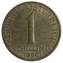 KM#2886 1 Schilling 1990 MBC Áustria Europa