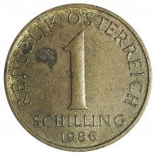 KM#2886 1 Schilling 1986 MBC Áustria Europa