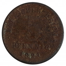 5 Pfennig 1921 BC Alemanha Europa