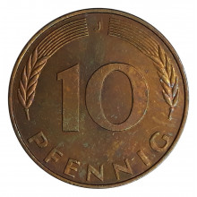 10 Pfennig 1991 J MBC Alemanha Europa