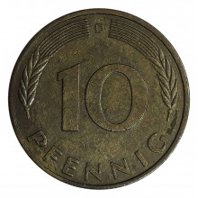 10 Pfennig 1991 D MBC Alemanha Europa
