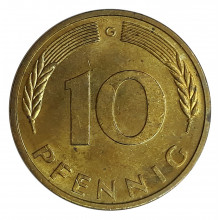 10 Pfennig 1991 G MBC+ Alemanha Europa