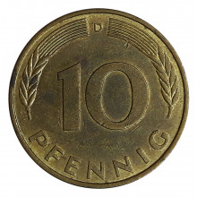 10 Pfennig 1990 D MBC Alemanha Europa