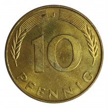 10 Pfennig 1990 J MBC Alemanha Europa