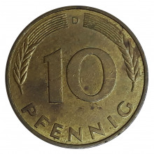 10 Pfennig 1994 D MBC Alemanha Europa