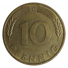 10 Pfennig 1995 D MBC Alemanha Europa
