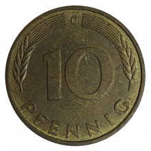 10 Pfennig 1995 D MBC Alemanha Europa