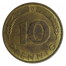 10 Pfennig 1995 D MBC Alemanha Europa