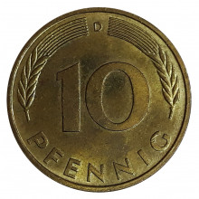 10 Pfennig 1995 D SOB Alemanha Europa