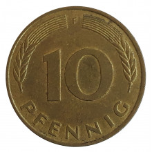 10 Pfennig 1987 F MBC Alemanha Europa