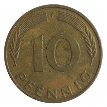 10 Pfennig 1985 F MBC Alemanha Europa
