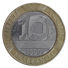 10 Francs 1990 MBC+ França Europa