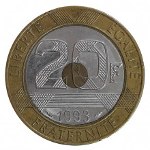 20 Francs 1993 MBC França Europa