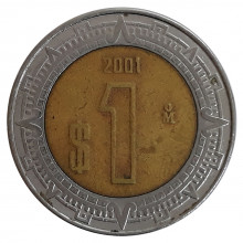 Km#603 1 Peso 2001 MBC México América