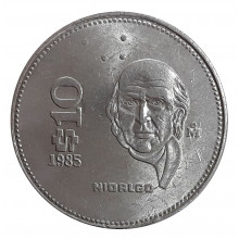 Km#512 10 Pesos 1985 SOB México América