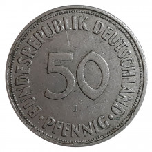 50 Pfennig 1950 J MBC Alemanha Europa