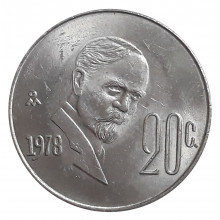 Km#442 20 Centavos  1978 SOB México América