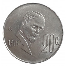 Km#442 20 Centavos  1978 SOB México América
