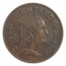 Km#427 5 Centavos  1975 MBC México América
