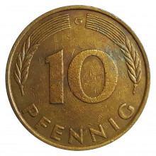 10 Pfennig 1980 G MBC Alemanha Europa