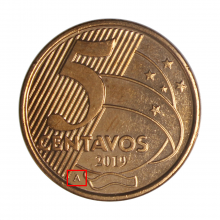 5 Centavos 2019 SOB Letra A