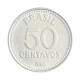 Moeda V-392 50 Centavos 1986 SOB/FC Aço Inoxidável Ø21mm 3,6gr.