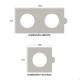 Coins Holder Porta Moedas Branco Autocolante Leuchtturm
