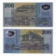 P#114a 200 Rupees 1998 FE Sri Lanka Ásia Polímero Comemorativa