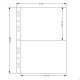 Álbum Fichário 10 Folhas PP Cédulas 2 Espaços 32x24 Cobra Fosco GF