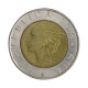 Km#160 500 Liras 1993 R MBC Itália Europa Centenário do Banco da Itália Bimetálico: Núcleo de bronze alumínio e de aço