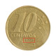 Moeda V-491 10 Centavos 1998 MBC+ Cunho Borrado "Data" Aço R Bronze Ø20mm 4,8gr.