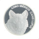 Estojo Moeda KM#901a 5 Euro 2019 Proof Portugal Europa Lobo-Ibérico Prata 925 Ø30mm 14gr.