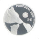 Estojo Moeda KM#901a 5 Euro 2019 Proof Portugal Europa Lobo-Ibérico Prata 925 Ø30mm 14gr.