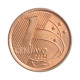 Moeda V-461 1 Centavo 2002 SOB/FC Aço R Cobre Ø17mm 2,4gr.