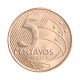 Moeda V-485 5 Centavos 2019 SOB/FC Aço R Cobre Ø22mm 4,1gr.*