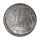 Moeda V-563 50 Centavos 2018 FC Aço Inoxidável Ø23mm 7,8gr.*
