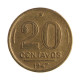 Moeda V-190 20 Centavos 1948 MBC C/Sinais de Limpeza Bronze Alumínio Ø19mm 4gr.
