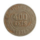 Moeda V-111 400 Réis 1921 BC Cupro Níquel Ø30mm 12gr.