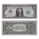 Cédula P#544b 1 Dollar 2017 Letra B Carimbo Verde Estados Unidos América FE
