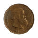 Moeda B-785 10 Réis 1869 MBC+ C/Ponto no S Bronze Ø20mm 3,5gr.
