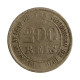 Moeda V-022 200 Réis 1880 MBC Com Marca de Verniz Cupro-Níquel Ø32mm 15gr.